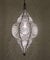 Orientalische Indische Hängelampe Deckenlampe Jaya Silber, mit Aufhängekette Baldachin und E27 Lampenfassung, Schöne Dekoration für Wohnzimmer, Küche, Esszimmer, Büro oder Schlafzimmer