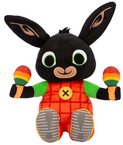 Bing BNG22000 Plüschtier mit Maracas, Bing singen und Maracas leuchten, weiches Plüschtier auch für die Kleinsten, für Kinder ab 10 Monaten, Preziosi