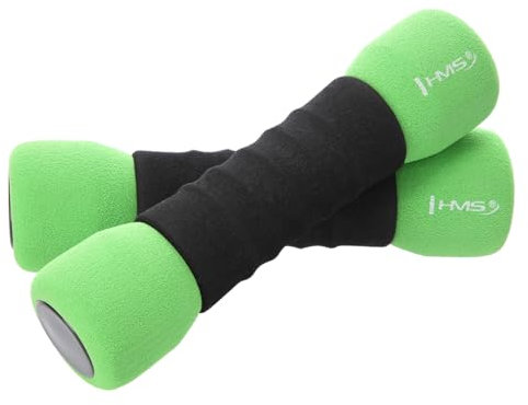 HMS Hanteln CM07 Kurzhantel Set Damen und Herren Fitness Fitnesstraining Aerobic Sport Krafttraining 2 x 1,5KG