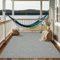 the carpet Calgary - robuster Teppich, Flachgewebe, modernes Design, ideal für Wohnzimmer, Esszimmer und Außenbereich, In- und Outdoor, Vintage-Optik, Boho-Style, Grau, 80 x 150 cm