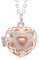 Pick Your Angel PYA Engelsrufer Kette 925 Sterling Silber 45cm mit Anhänger und Klangkugel in Rosé/Rot Individueller Damen Schmuck aus Herz- Kettenanhänger, Schutzengel- Halskette. (Klangkugel Rosé)