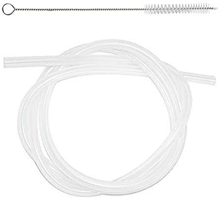 gaoqiao 2 m Milk Tube, Milk Hose with Cleaning Brush Clips, Suitable for Ninova Jura Melitta Krups Severin