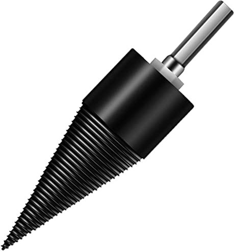 Weytoll Punta per spaccare legno, spaccalegna cono per trapano 50 mm, spaccalegna per spaccalegna spaccalegna per trapano, spaccalegna cono per trapano, rotonda