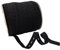100 Metros Cinta Elástica con Ojales en Rollo, Ancho 15mm, Cinta Elástica de Costura, Cinta Elástica para Coser en Ropa y Manualidades, Elástico para Costura, (Negro)