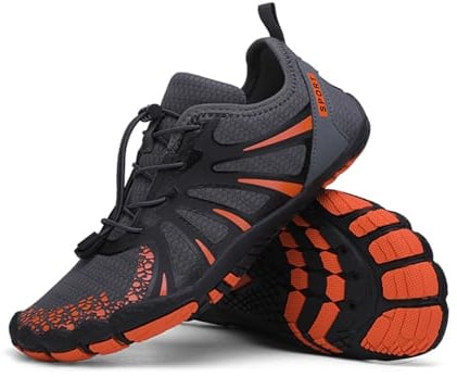 Surwin Chaussures Aquatiques Homme Femme, Minimalistes Barefoot Shoes, Antidérapant Hike Footwear à Séchage Rapide, pour Piscine, Plage, La Mer