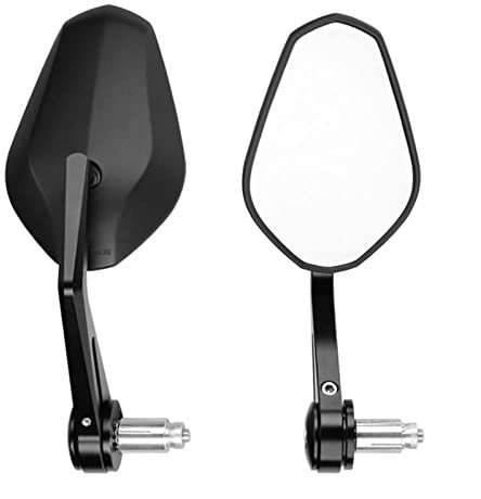 Motorrad Spiegel Für Kawasaki Für ATV Für Z750 Für LTZ 400 Für Z1000 Motorrad 22mm Lenkerendenspiegel 360° Drehbar Rückspiegel