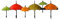 REIFOR Patere Murale Crochet Mural Crochets Muraux Colorés pour Parapluie, Crochet À Vêtements, Crochet Mural, Support Mural pour Parapluie Porte Manteau Mural