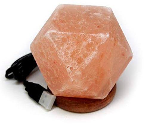 home stuff Salt Lamp Crystal Chunks Rock from The Himalayan Mountains with Bulb Bedside lamp,Pink Salt Lamp Table Lamp Crystal Lamp Night Light Rock Salt Lamp (Diamond Shape)