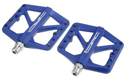 QUARKZMAN 1 Paire de Repose-Pieds Arrière en Nylon Bleu pour Axes de 9/16 Pouces Vélo BMX VTT
