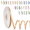 Ruban Satin, 6mm x 91m Ruban de Ballon Champagne Or en Satin pour Créer des Cartes, Scrapbooks, Emballage Cadeaux Décorations, Fleurs, Boîtes, Marque-places, Gâteaux, Confirmation, Mariage, Noël