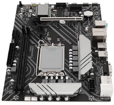 Placa Base B760M4 Gaming Plus, Placa Base para Juegos B760M4 ATX DDR4, Ranura Dual M.2 PCIE 4.0 1000Mbps USB3.2 Gen1 Placa Base para Juegos para LGA 1700