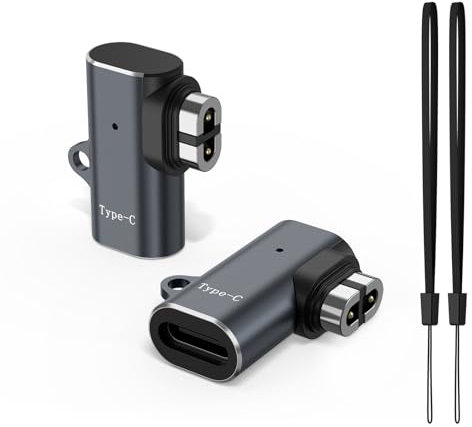 Vancle 2 Stück USB C auf SHOKZ OpenRun Pro Adapter, USB C Buchse Ladeadapter für Shokz Openrun/Shokz Openrun Mini/SHOKZ OpenRun Pro Mini Ladegeräte, [Mit Lanyard] Tragbar Ladeadapter