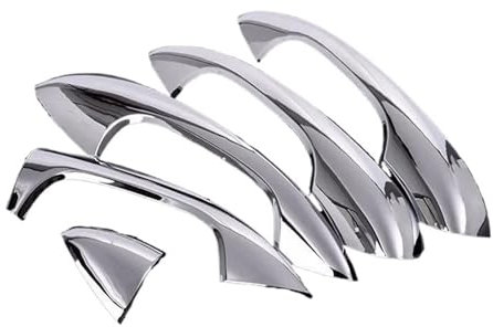 IENQBVL Auto-Außengriff Links Fahrer Auto Türgriff Trim Zubehör Für Mercedes Für Benz E Klasse W213 GLC X253 C Klasse W205 2015-2021 Außentürgriffe(Chrome)