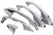 IENQBVL Auto-Außengriff Links Fahrer Auto Türgriff Trim Zubehör Für Mercedes Für Benz E Klasse W213 GLC X253 C Klasse W205 2015-2021 Außentürgriffe(Chrome)