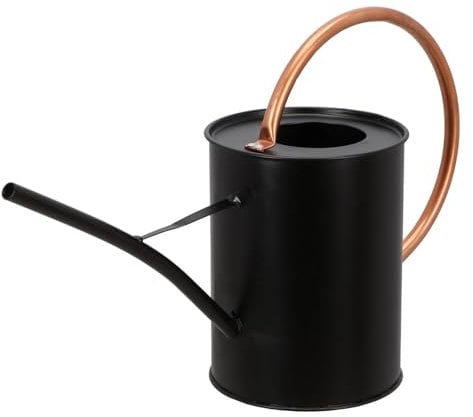 Esschert Design Arrosoir élégant en noir/cuivre pratique et élégant pour votre maison 1,6 l