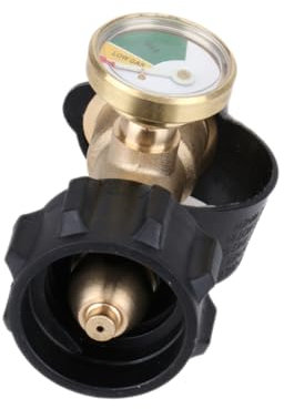 Milisten Adaptateur De Recharge pour Bouteille Gaz Gpl avec Jauge De Pression Raccord Régulateur pour Réservoir Propane Remplissage Sûr Et Rapide sans Outils