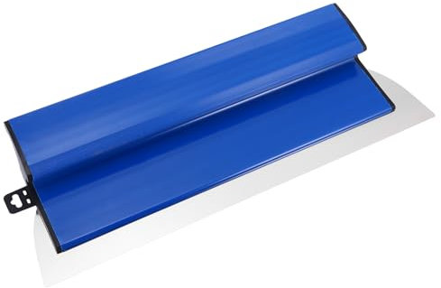 Drywall Skimming Blade - Smoothing Spatula High Grade Skimming Drywall Professional Plastering Trowel Durable Semi Flexible Finishing Trowel with Z-Shaped Handle (Blue, 40CM)