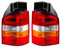 INLY 2 Tlg Heckleuchte Rückleuchte Rücklicht Rechts + Links Rot kompatibel mit Transporter T5 7H0945095A 7H0945095 7H0945096A 7H0945096D (2003-2009)