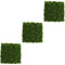 Supvox 3st Künstliche Pflanzen Für Lichter Party Zaun Laterne Ornamente Terrasse Künstliches Moos Gefälschte Pflanze Outdoor- Dekorationen Blüte Deck Baum Farn Green Schaum