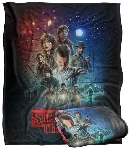Stranger Things Season One Silky Touch Super Soft Throw Blanket 152 x 127 cm