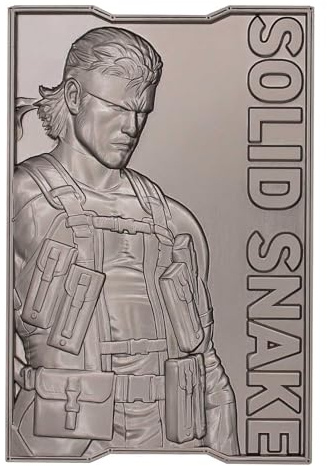 Metal Gear Solid 2 Solid Snake Limited Edition geprägter Metallbarren