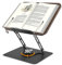 Leggio Da Tavolo,Altezza Regolabile 4,4-39 Cm,Design Pieghevole,Rotazione A 360°,Clip Elastica Per Libri,Leggio Da Letto Per Cucina,Lettura,Tablet,Libri