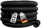 AquaOne Poolschlauch 32mm schwarz I Hochwertiger Pool Schlauch für Garten & Schwimmbad I Solarschlauch I Schwimmbadschlauch I Saugschlauch I Pumpenschlauch I Flexibel Wasserschlauch (6 Meter)