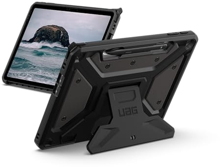 URBAN ARMOR GEAR Metropolis SE Hülle für Surface Pro 12 | Passgenau | Surface Type Cover kompatibel | Eckenschutz | Erhöhter Rand | Stift-Halter | Standfunktion