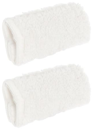 Fenteer Chair Arm Rest Cushion A Pair Washable Universal Fit Soft Armrest Cover Pads for Adults Gaming Office Computer Lift Chair, White