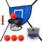 Bounce House Basketball Hoop – Children Jump Sphere, Foam Sports Kit | Adjustable Safe Hoop Set Balls Pump, Backyard Garden Gym Attachment for Fun Active Play Children Family Entertaining Exercise