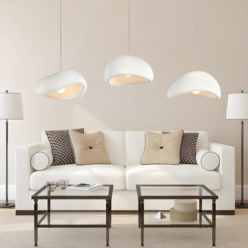 MyLjp Moderne Hängeleuchte Kreative Pendelleuchte Wabi-Sabi Pendelleuchte E27 Esstisch Lampe Nordic Style Schlafzimmer Wohnzimmer Esszimmer Küche Hängelampe Kinderzimmer Kronleuchter(Blaiken Brown-B)