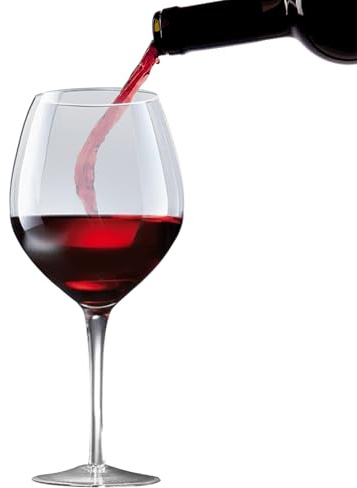 Riesiges Weinglas, Bierglas mit großem Fassungsvermögen 3,2 l | fachmännisch hergestellt aus wunderschönen, übergroßen Weingläsern für Champagner, Urlaubspartys, ideal für diejenigen, die