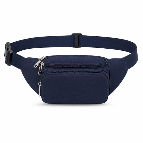 Bauchtasche Herren und Damen | wasserdichte Gürteltasche für Reisen, Alltag & Outdoor |Leichte gürteltasche Damen Hüfttasche Outdoor Groß Handytasche Sport Wasserdicht (Blau)
