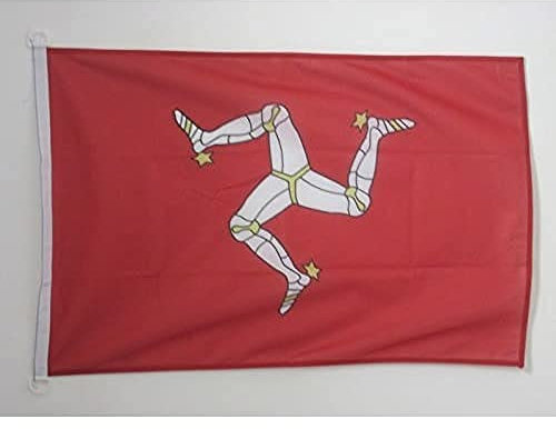 AZ FLAG - Flagge Isle Of Man - 90x60 cm - Englische Fahne 60 x 90 Cm Aussenverwendung - Flaggen