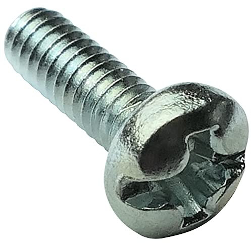 AERZETIX - C18145-50 x Bolzen - Linsenkopfschrauben - Schrauben mit gewölbtem Kopf - M2x6mm - Verzinkter Stahl - Fußabdruck - 0.5mm - Slot PH1 - kreuzförmig