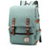 Professional Slim Laptop Backpacks, FEWOFJ Fashion Travel Daypack Casual business College Rucksack for Men Women, Work, Macbook, Tablet - Green