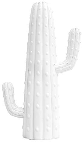 Style nordique Succulent Cactus Présentoir Ornements Figurines Statue Décoration De La Maison Bureau Décoration Salon (Blanc-F)