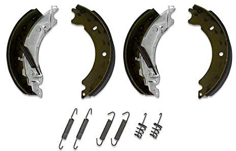 UNITRAILER Patins de Frein pour Essieux Knott 250x50 - Kit Complet avec Garnitures et Ressorts pour Remorques et Véhicules Utilitaires