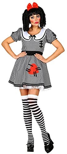 W WIDMANN MILANO Party Fashion - Kostüm Horror Puppe, Kleid, Killerpuppe, Halloween