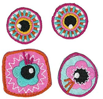 Kleiber Bügelbild Patch Applikation zum Aufbügeln Augen 2,3-3,2 cm
