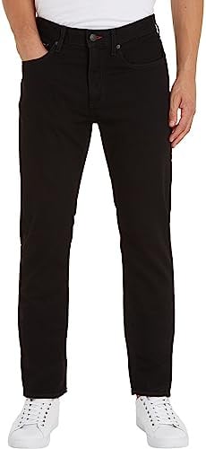 Tommy Hilfiger Hombre Pantalón Vaquero Core Denton Chelsea Stretch, Negro (Chelsea Black), 34W / 36L