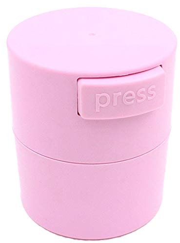 Cuasting Eyelash Glue Storage Tank Eyelashes Extension Glue Adhesive Stand Jar Activated Sealed Box 4 Cells Container Pink