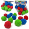 Wasserbomben Bälle Set Splash - Wiederverwendbare Wasserballons XXL Bomben | Ball für Kinder ein Spiel für Wasserspaß | Schwamm Ball Plüschbälle Wasser Waterbomb (24 Stk.)