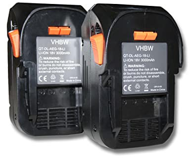 vhbw 2X Akku Ersatz für Würth 0700956530 für Elektrowerkzeug (3000 mAh, Li-Ion, 18 V)