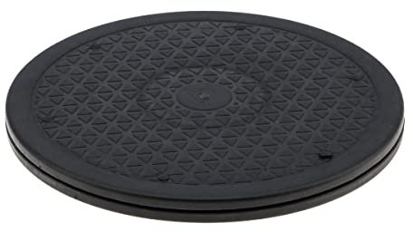 Meiwlong 25 cm Schwer Pflicht Stand Schwenken Steel Ball Bearings Rotierend Drehscheibe Lazy Susan Veranstalter Behälter for TV's Computer Monitors Laptops Tischs Artwork Eingetopft Pflanzen