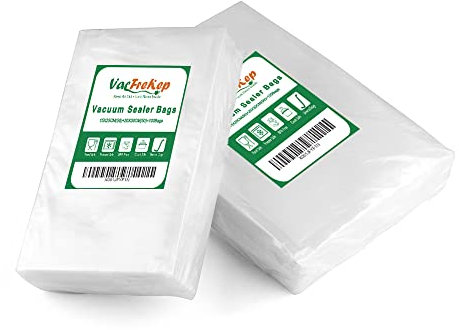 VacFreKep 100 Beutel 15x25cm(50) und 20x30cm(50) Vakuumier Beutel Vakuumbeutel für Lebensmittel,BPA-Frei Sous Vide Vakuumierbeutel Beutel für Vakuumierer und Folienschweißgeräte Geeignet