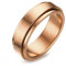 Epinki Anti-Stress Ring, Fidget Band Ringe Edelstahl Anti-Angst Spinner Ringe für Frauen Männer Ring Damen Stress Ringe Roller Ringe zum Stressabbauen Hochzeitsversprechen, Gr.62 (19.7)