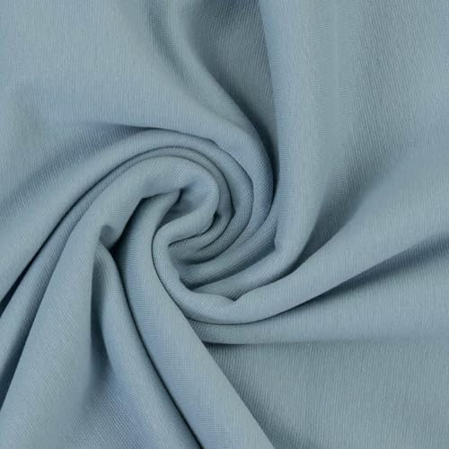 MAGAM-Stoffe Noah Bündchenstoff Feinstrick uni Oeko-Tex Meterware 50cm (21. Altblau)