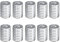 10 Rolle Spiegel Mosaik Fliesen, 10x10mm Selbstklebende Fliesenaufkleber Echtglas Spiegel Mosaik Fliesenfolie Wandfliese Quadratisch Fliesen Wasserdicht Fliesensticker für DIY Küche Badezimmer r