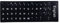 SDTEK English Keyboard Stickers Frosted Letters Labels Black Universal Compatible with PC Laptop Notebook